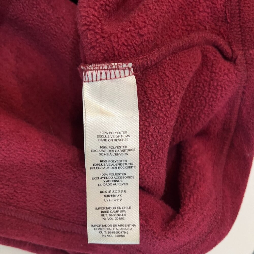 Sherpa Adventure Gear Cowl Neck Pullover Hoodie Red Pink Small Fleece Nepal - Picture 9 of 11